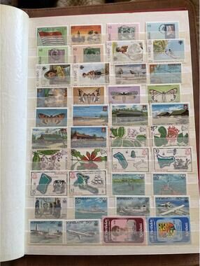 Extensive Kiribati Mint NH Stamp Collection 8-Page Stockbook